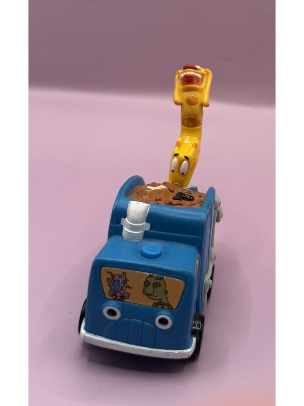 1999 Nickelodeon  Cat Dog  Pull Garbage Truck Pull String Back Burger King